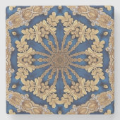 Blue Gold Decorative Stone Untersetzer (Vorderseite)