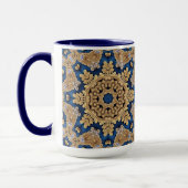 Blue Gold Decorative Tasse (Links)