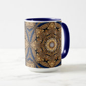Blue Gold Decorative Tasse (VorderseiteRechts)