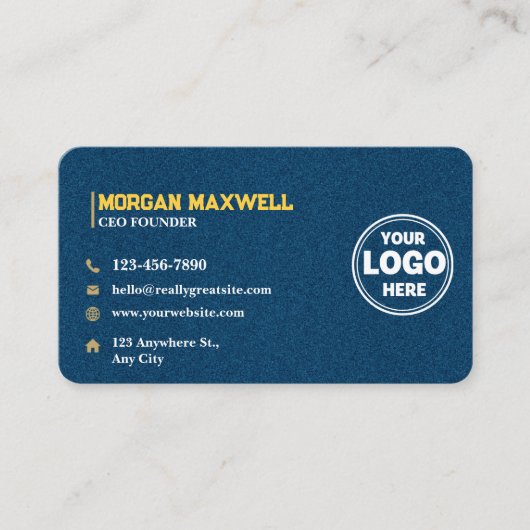 Blue Gold Diamonds Luxury CEO & Founder Visitenkarte (Vorderseite)