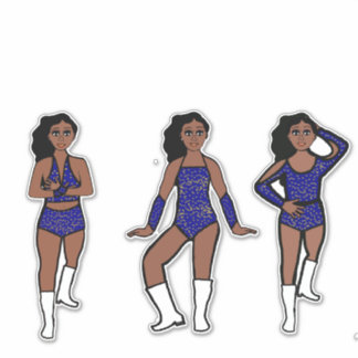 Blue Gold Dots #1 Aufkleber