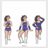 Blue Gold Dots #2 Aufkleber (Blatt)