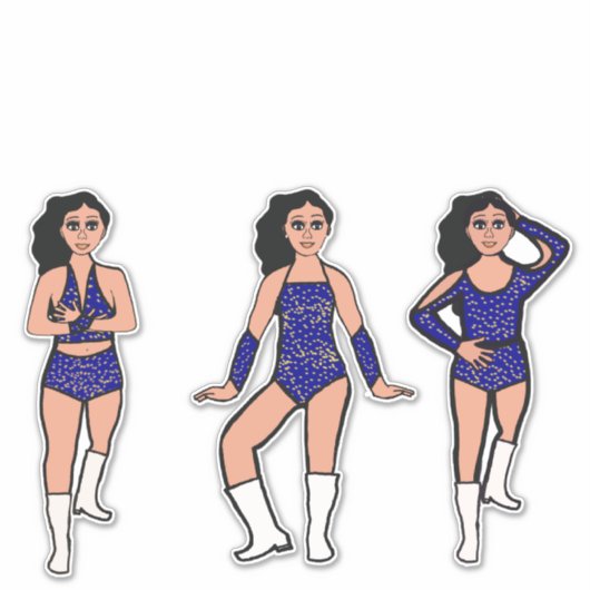 Blue Gold Dots #2 Aufkleber (Vorderseite)