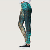 Blue Gold Dragon Scales Leggings (Links)