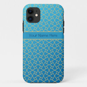 Blue Gold-Effekt des islamischen Musters: Fall iPh Case-Mate iPhone Hülle
