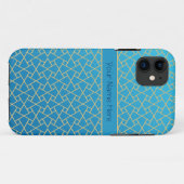 Blue Gold-Effekt des islamischen Musters: Fall iPh Case-Mate iPhone Hülle (Rückseite (Horizontal))