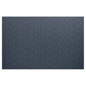 Blue Gold Elegant Fabric Crafting Pattern Stoff (Yard (91,4 cm))