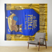 Blue Gold Ethnic Prince Baby Duschablagen Wandteppich (Beispiel (Horizontal))