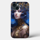 Blue Gold Fairy Fantasy Art Case-Mate iPhone Hülle (Rückseite)