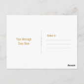 Blue Gold Fairy Tale Burg Wilhelm Tell Postkarte (Rückseite)