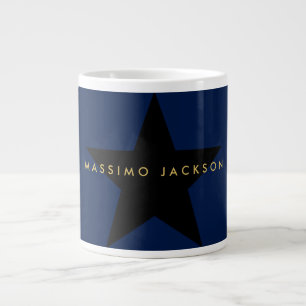 Blue Gold Farben Professionell Trendige Schwarze S Jumbo-Tasse