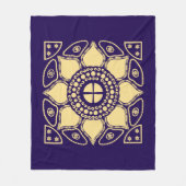 Blue & Gold Fleecedecke (Vorderseite)