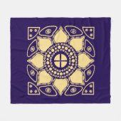 Blue & Gold Fleecedecke (Vorderseite (Horizontal))