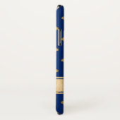 Blue, Gold Fleur-de-lis Case-Mate iPhone X Case (Hinten/Rechts)