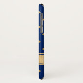 Blue, Gold Fleur-de-lis Case-Mate iPhone X Case (Hinten/Links)