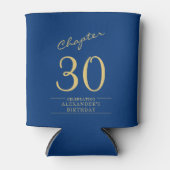 Blue Gold Foto Template zum 30. Geburtstag Dosenkühler (Vorderseite)