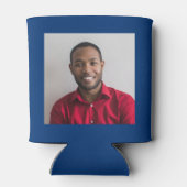 Blue Gold Foto Template zum 30. Geburtstag Dosenkühler (Rückseite)