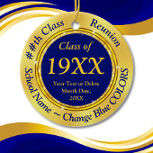 Blue Gold, Geschenke für Class Wiedersehen. Veränd Keramik Ornament