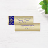 Blue, Gold Glitterie Snowflakes Gastgeschenk Hochz (Schreibtisch)