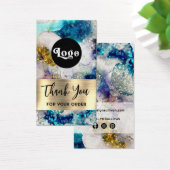 Blue Gold Glitzer Aquarellpackung (Schreibtisch)