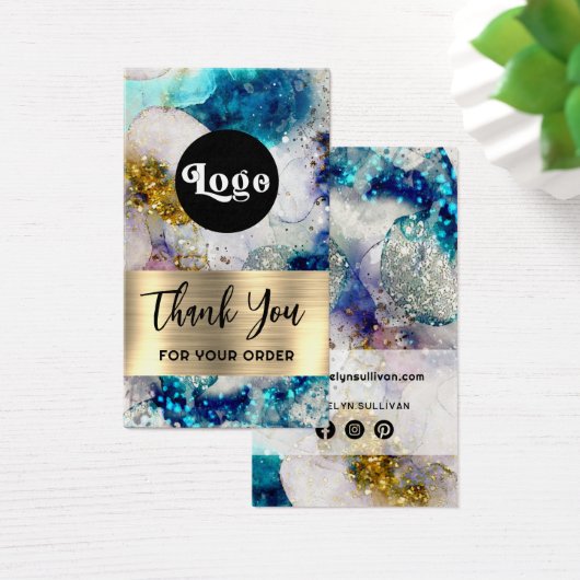 Blue Gold Glitzer Aquarellpackung (Schreibtisch)