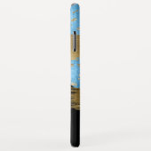 Blue Gold Glitzer Script Mit Monogramm Case-Mate iPhone Hülle (Hinten/Rechts)