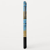 Blue Gold Glitzer Script Mit Monogramm Case-Mate iPhone Hülle (Hinten/Links)