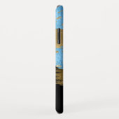 Blue Gold Glitzer Script Mit Monogramm Case-Mate iPhone Hülle (Hinten/Rechts)