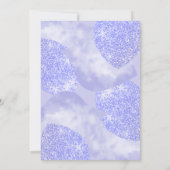 Blue & Gold Glitzer Tree of Life Bat Mitzvah Einladung (Rückseite)