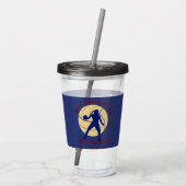 Blue Gold Golf Club Werbung Acryltrinkbecher (Rückseite)