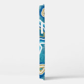 Blue Gold Graphic Agate Case-Mate iPhone 12 Hüllen (Rückseite / Rechts)