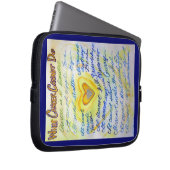 Blue & Gold Heart Computer Sleeve Electronics (Vorne Rechts)