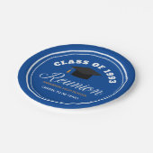 Blue Gold High School Wiedersehen Personalisiert P Pappteller (Schrägansicht)