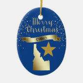 Blue Gold Idaho Star Keramikornament (Vorne)