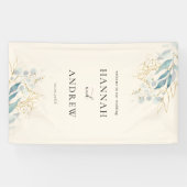 Blue Gold (Imitat) Beige Wedding Collection Banner (Horizontal)