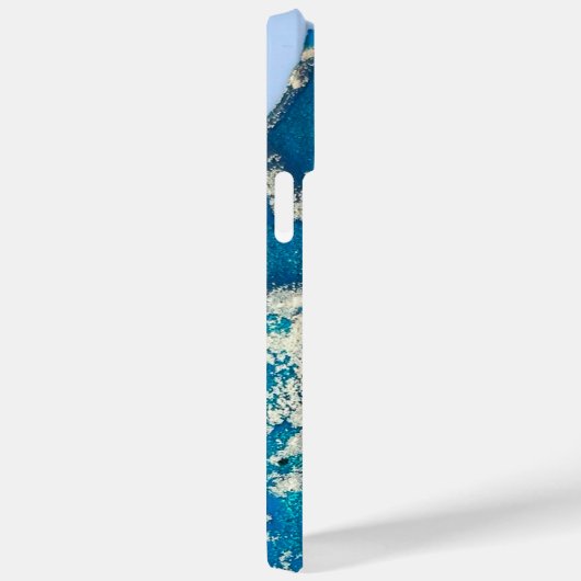 Blue Gold iPhone 14 Pro Max Fall Case-Mate iPhone Hülle (Rückseite / Rechts)