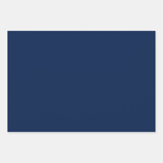 Blue & Gold Kariert Geschenkpapier Set (Vorderseite 2)