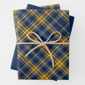 Blue & Gold Kariert Geschenkpapier Set (Beispiel)