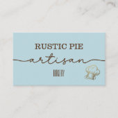 Blue Gold Koch Hat Bakery Visitenkarte (Vorderseite)