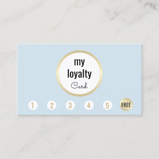 Blue Gold Kundenloytion 6 Punch Wellness-Center Treuekarte (Vorderseite)