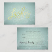 Blue Gold Lashes Script Makeup Termin (Vorne/Hinten)