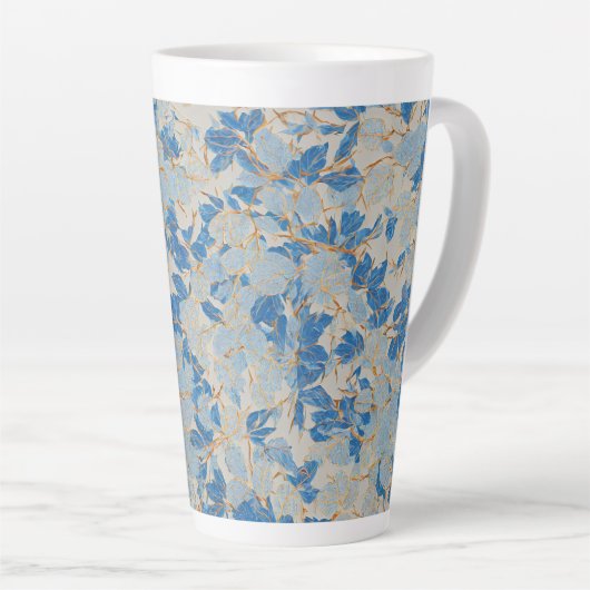 Blue Gold Leaf Milchtasse (Rechte Ecke)