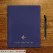 Blue Gold Legal Berufliches Notebook Notizblock
