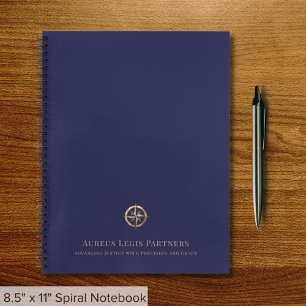 Blue Gold Legal Berufliches Notebook Notizblock