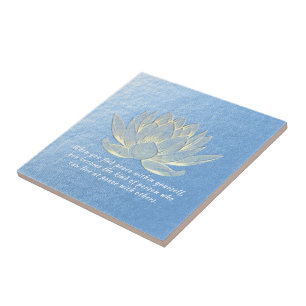 Blue Gold Lotus Yoga Meditation Instructor Fliese