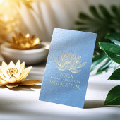 Blue Gold Lotus Yoga Meditation Reiki Instructor Visitenkarte