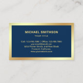 Blue Gold Luxury Yacht Charter Visitenkarte (Rückseite)