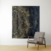 Blue Gold Mandala Floral Wandteppich (Beispiel)