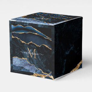 Blue Gold Marble Geschenkboxen Individuelle Name L Geschenkschachtel