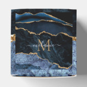 Blue Gold Marble Geschenkboxen Individuelle Name L Geschenkschachtel (Oben)